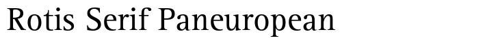 Rotis Serif Paneuropean